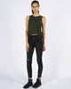 TWISTED CROP MUSCLE - OLIVE