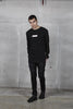 ROSE BOX LOGO LONG SLEEVE TEE - BLACK/PINK