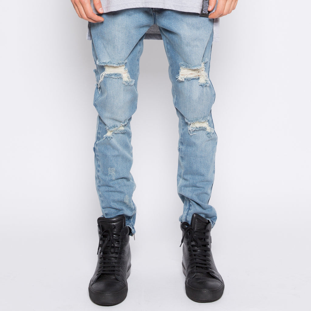 002 DESTROY JEAN- STONE INDIGO