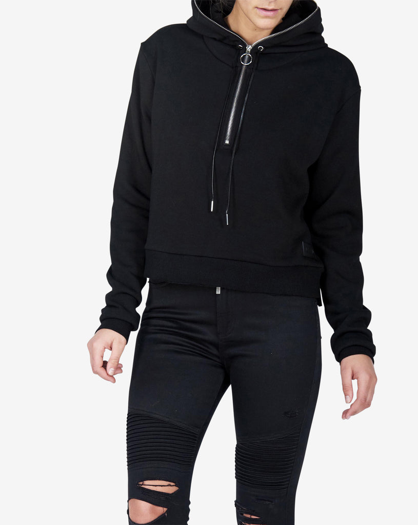 TEAM ZIP HOOD - BLACK