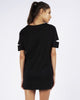 CUT OUT TEE DRESS - BLACK