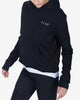 TRIPLE LAYER CROP HOODIE - BLACK