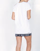BAND TEE DRESS - WHITE