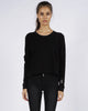 DISTRESSED SWEATER - BLACK
