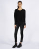 DISTRESSED SWEATER - BLACK
