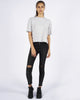 CHLOE POCKET TEE CROP - STONE