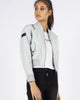 CROPPED BOMBER - GLACIER GREY