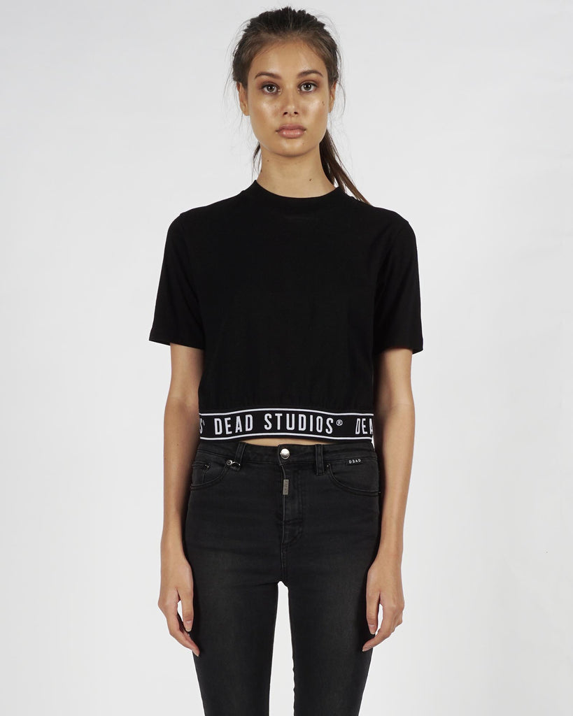 EDDIE BAND TEE - BLACK