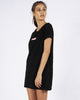 BOX LOGO TEE DRESS - BLACK
