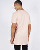 DROPPED TEE - ROSE QUARTZ