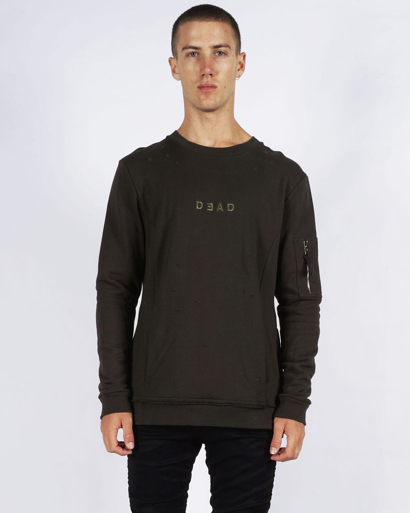 WARFARE SWEATER - OLIVE
