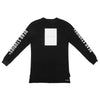 NAVIGATION DROPPED LONG SLEEVE TEE - BLACK