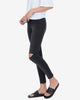 SKINNY AND HIGH JEAN - WASHED BLACK