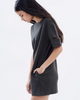 CUT OUT TEE DRESS - OLIVE