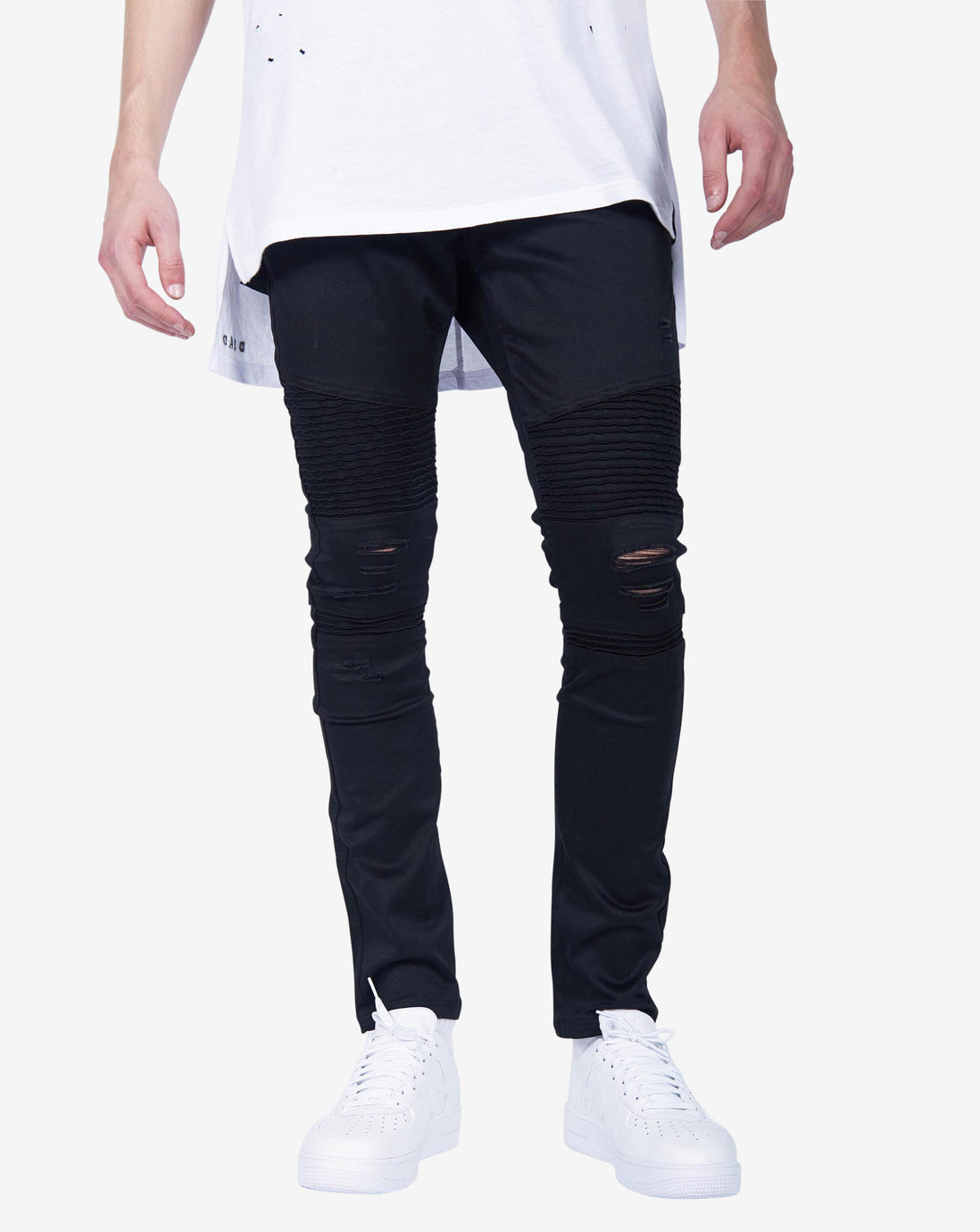 001 Destroy jean Black