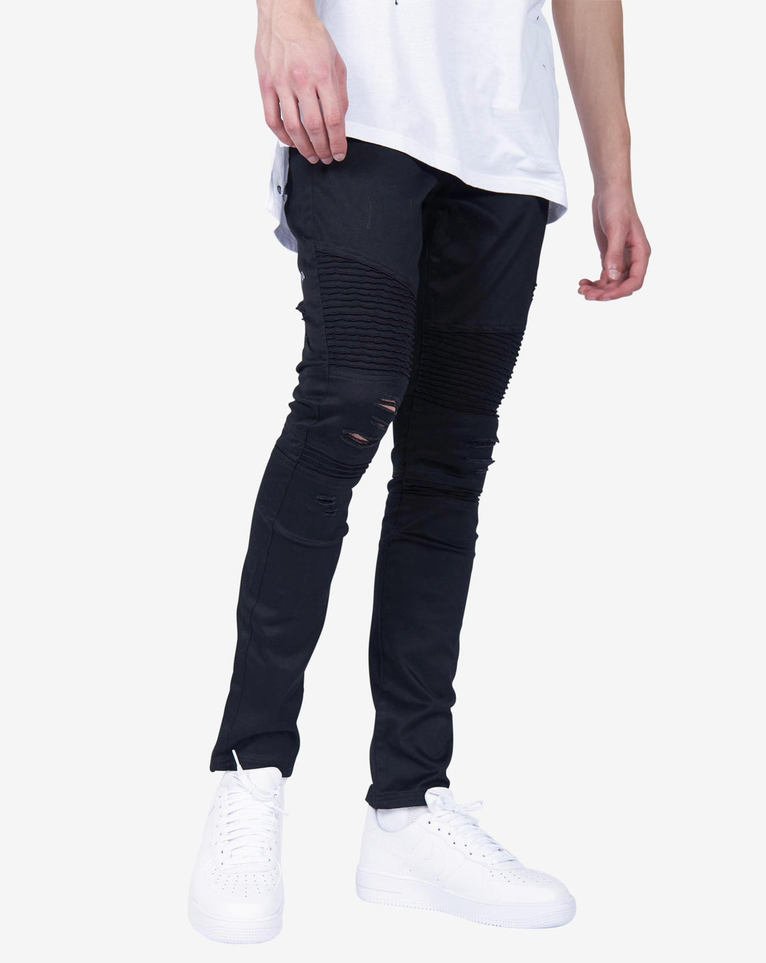 001 Destroy jean Black