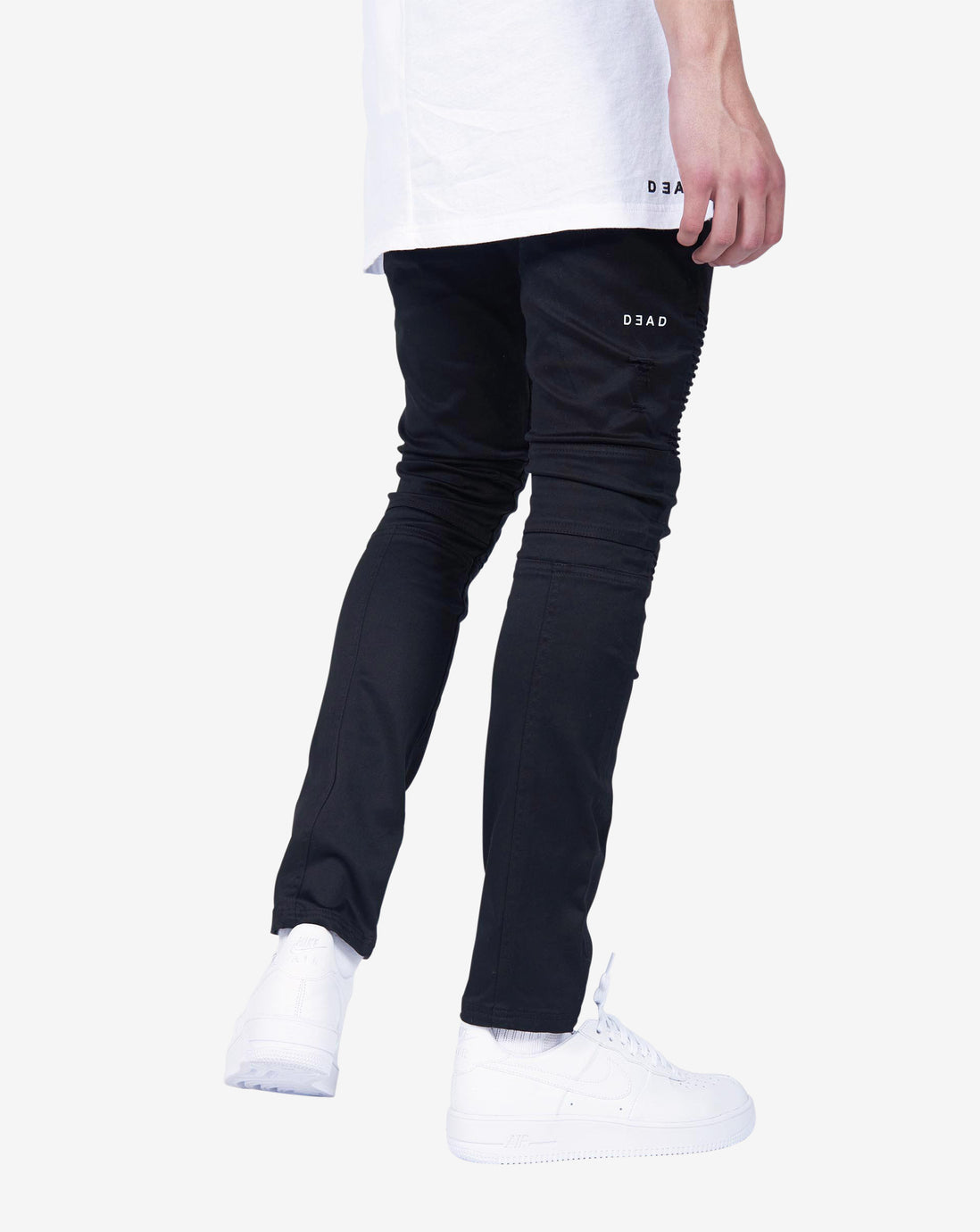 001 Destroy jean Black