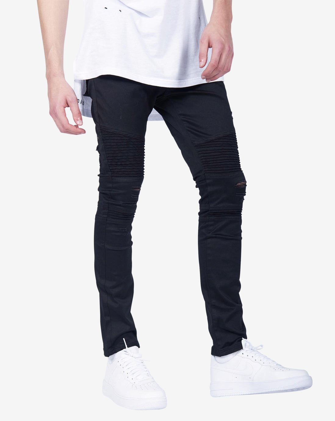 001 Destroy jean Black