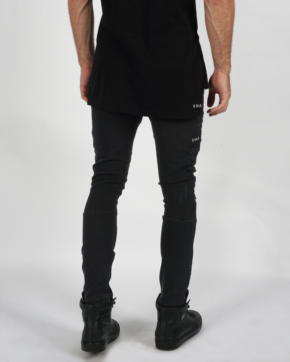 002 DESTROY JEAN- STONE BLACK