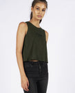TWISTED CROP MUSCLE - OLIVE