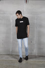 ROSE QUARTZ BOX LOGO TEE - BLACK/PINK