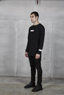 ROSE BOX LOGO LONG SLEEVE TEE -  BLACK/PINK