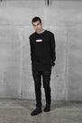 ROSE BOX LOGO LONG SLEEVE TEE -  BLACK/PINK