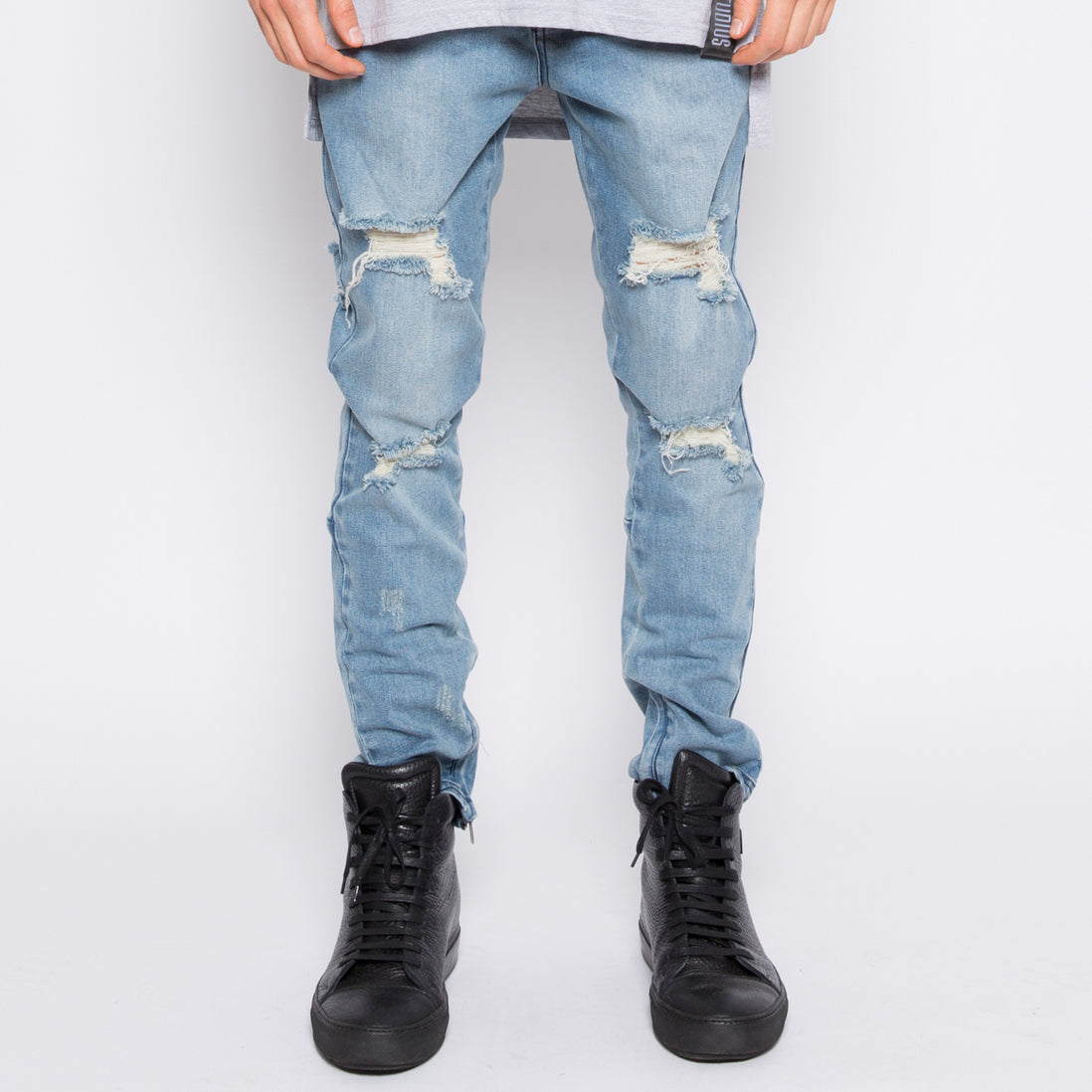 002 DESTROY JEAN- STONE INDIGO