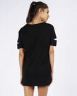 CUT OUT TEE DRESS - BLACK
