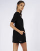 CUT OUT TEE DRESS - BLACK