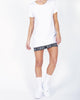 BAND TEE DRESS - WHITE