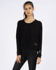 DISTRESSED SWEATER - BLACK