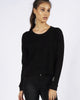 DISTRESSED SWEATER - BLACK