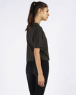 CHLOE POCKET TEE CROP - OLIVE
