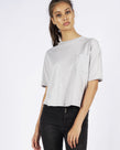 CHLOE POCKET TEE CROP - STONE