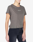 TRASHED VINTAGE TEE - OLIVE