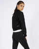 CROPPED BOMBER - BLACK