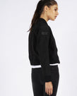 CROPPED BOMBER - BLACK