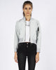 CROPPED BOMBER - GLACIER GREY