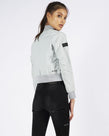CROPPED BOMBER - GLACIER GREY