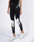 3 COLOUR BLOCK TIGHTS - BLACK/GREY
