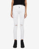 001 HIGH BIKER JEAN - WHITE