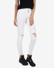 001 HIGH BIKER JEAN - WHITE