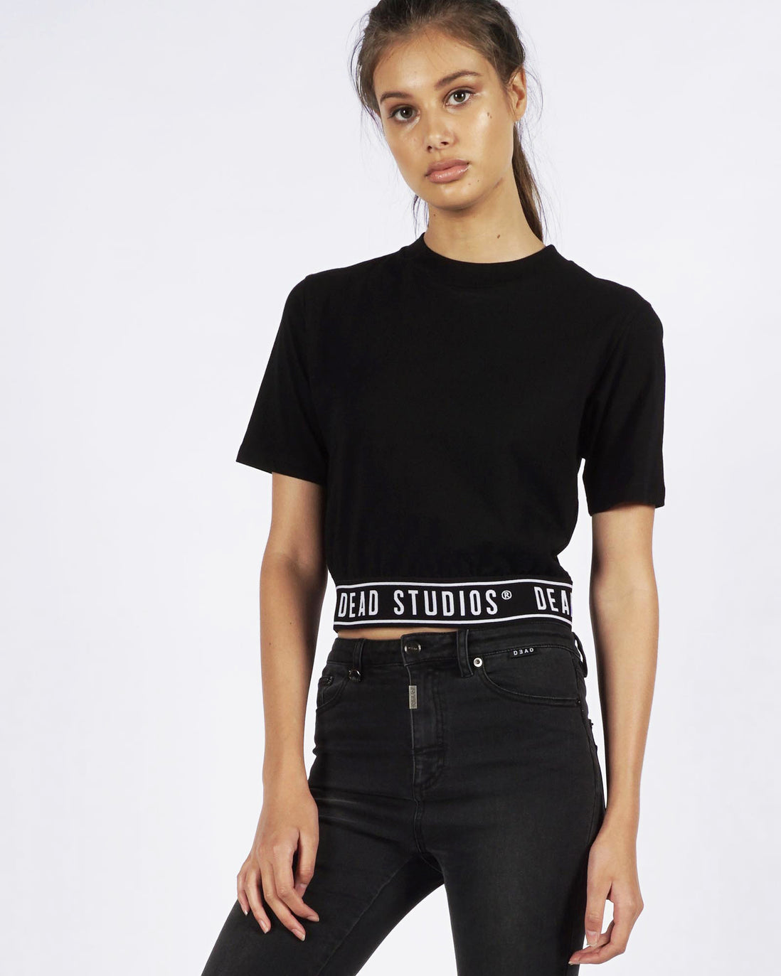 EDDIE BAND TEE - BLACK