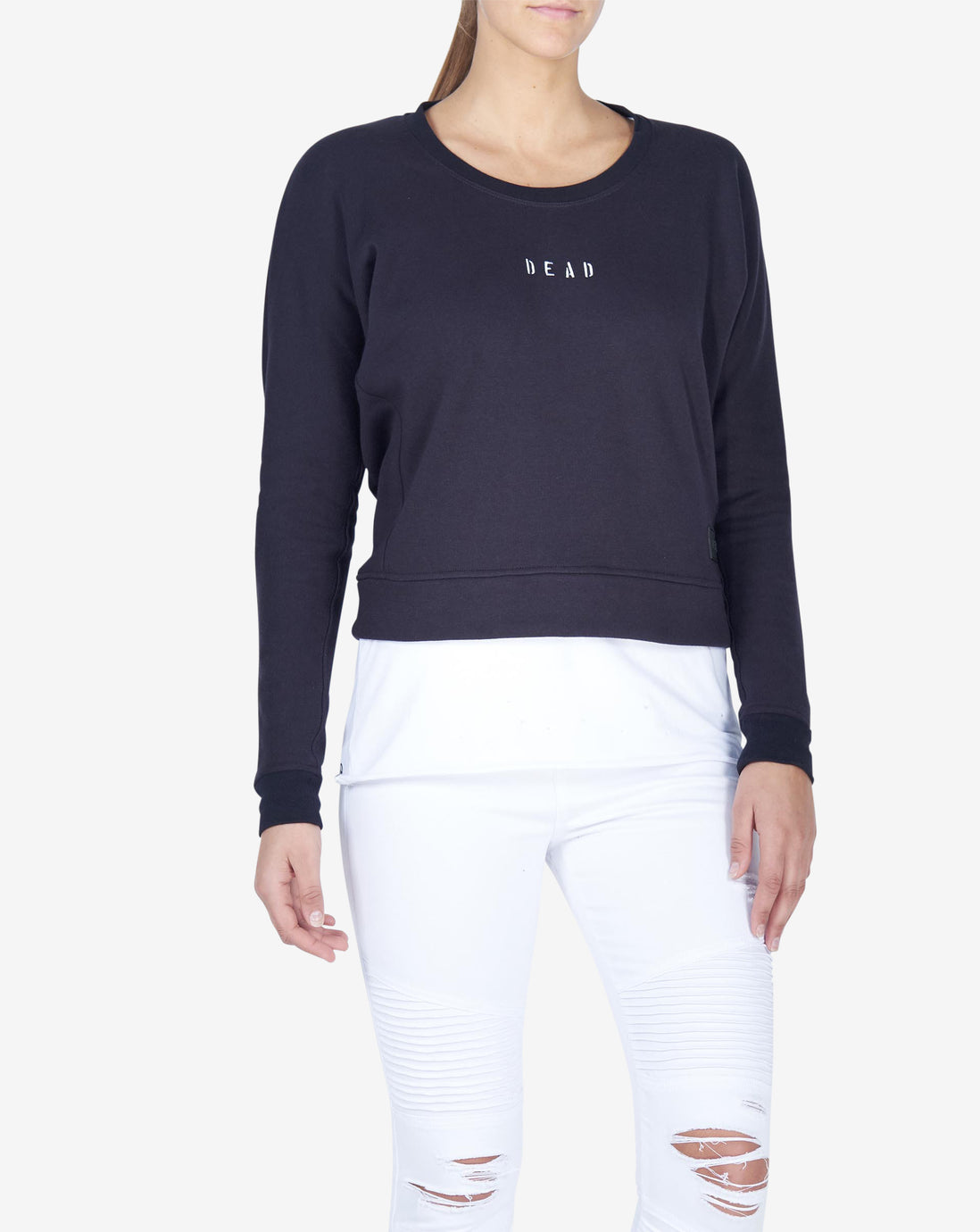 MERCY TAIL SWEATER - NAVY