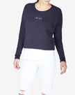 MERCY TAIL SWEATER - NAVY