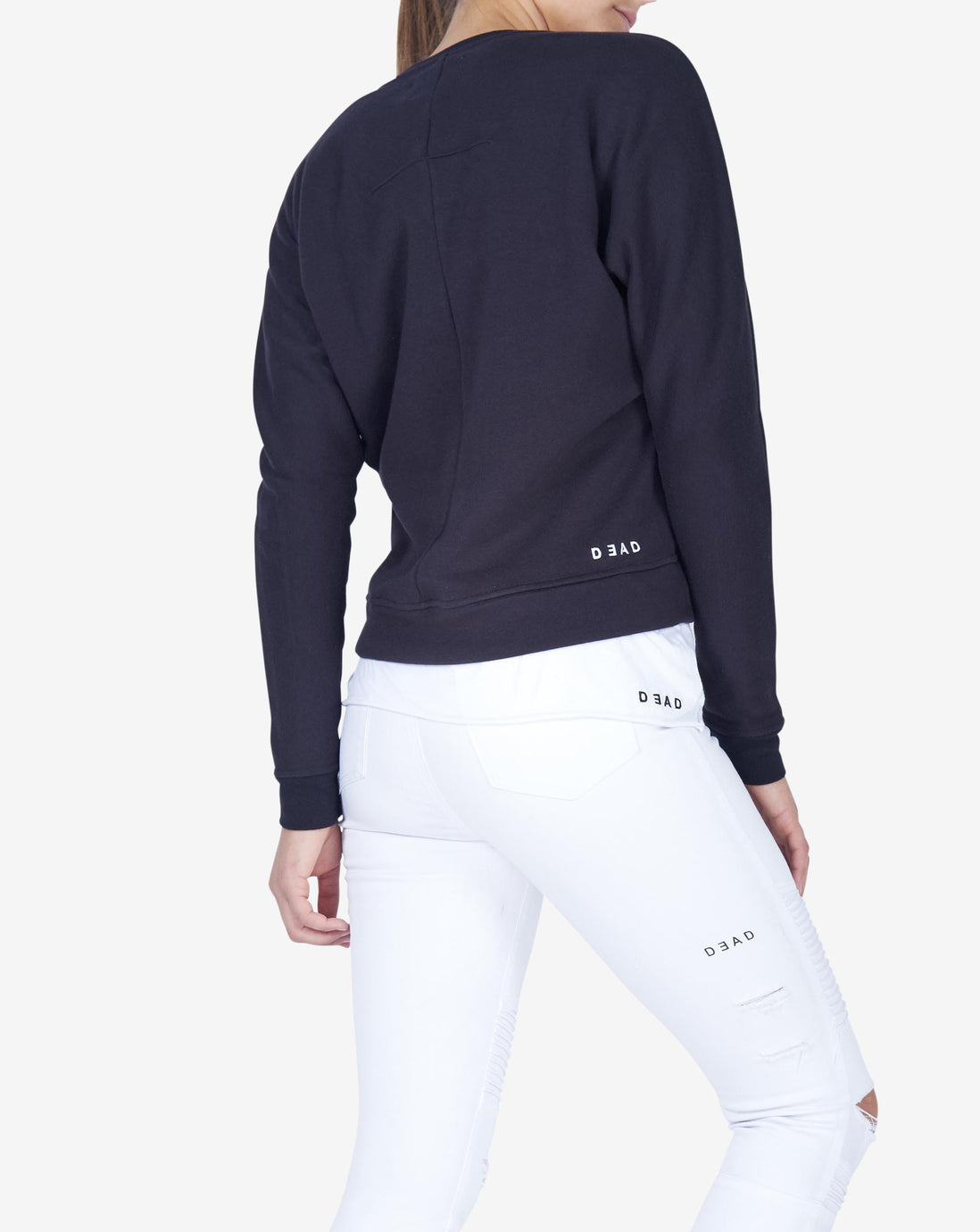 MERCY TAIL SWEATER - NAVY