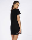 BOX LOGO TEE DRESS - BLACK