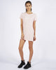 BOX LOGO TEE DRESS - ROSE QUARTZ