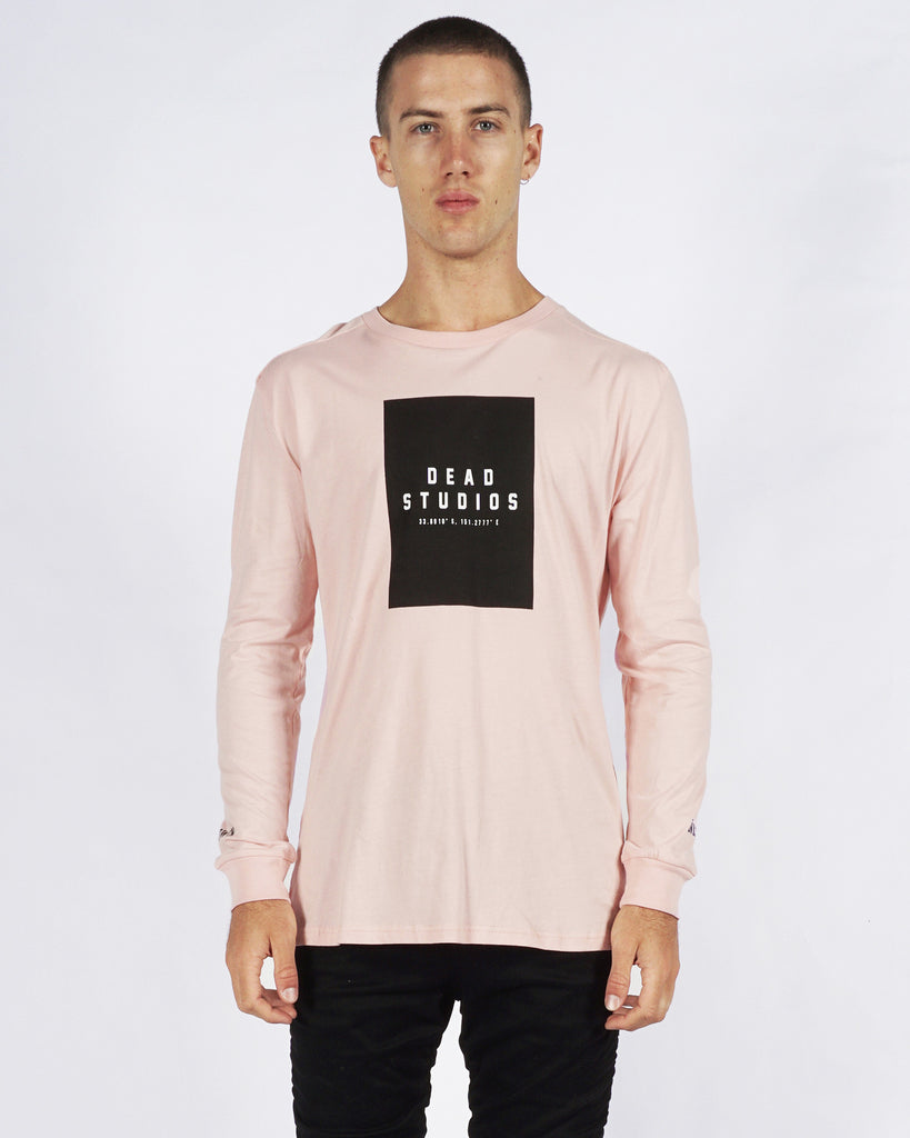 UNKNOWN LONG SLEEVE TEE- ROSE QUARTZ